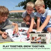 image:imageKaskey Kids NHL Hockey Guys Blackhawks vs Red Wings 27 Pieces in Each Set Includes 2 Teams and Travel Storage Case Nostalgic Sports Action Figures for Imaginative Play Ages 3 and Up