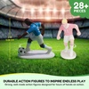 image:imageKaskey Kids Soccer Girls Pink vs Blue 27 Pieces in Each Set Includes 2 Teams Accessories and Travel Storage Case Nostalgic Sports Action Figures for Imaginative Play Ages 3 and Up