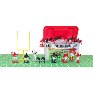 image:imageKaskey Kids Football Guys Red Gold vs Blue Silver 30 Pieces in Each Set Includes 2 Teams Accessories and Travel Storage Case Nostalgic Sports Action Figures for Imaginative Play Ages 3 and UpRed  WhiteNavy  White
